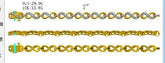 Sterling Silver Semi Mount Bracelet Setting Round RD 1.7mm - Syzjewelry